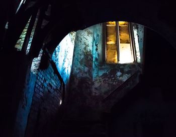 Interior of abandoned building