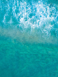 Full frame shot of rippled water in swimming pool