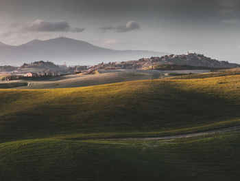 Scenic view of landscape against sky