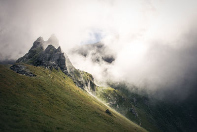 Scenic view of mountains