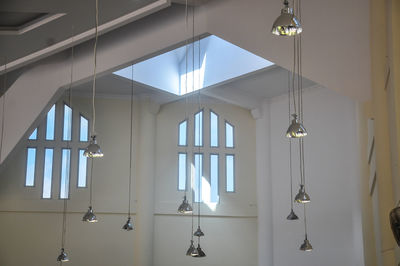 Low angle view of hanging ceiling