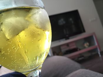 Close-up of drink on table