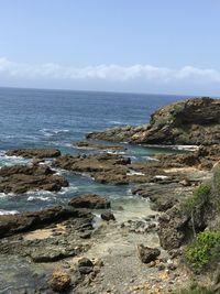 Scenic view of sea against sky