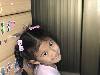 Portrait of cute girl