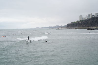 Scenic view of sea against sky