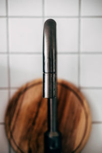 Close-up of faucet in kitchen