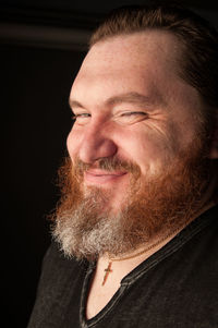 Close-up portrait of a smiling man