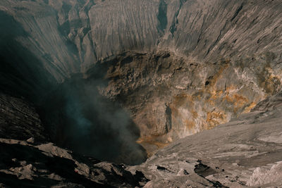 Scenic view of rock formations