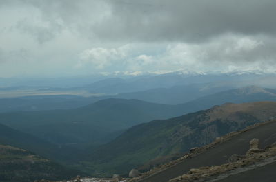 High angle view of mountains