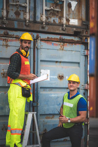 Full length of a man working