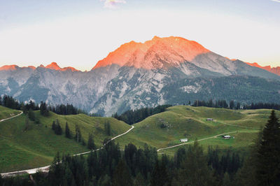 Scenic view of landscape against sky