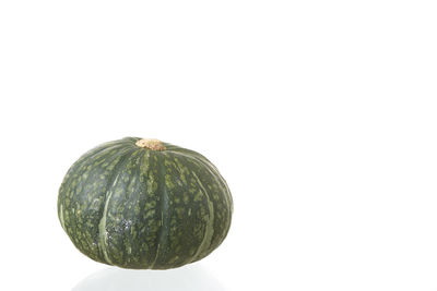 Close-up of pumpkin against white background