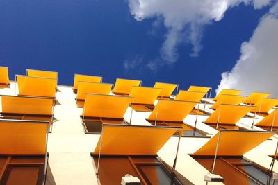 Low angle view of built structure against the sky