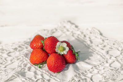 Close-up of strawberries