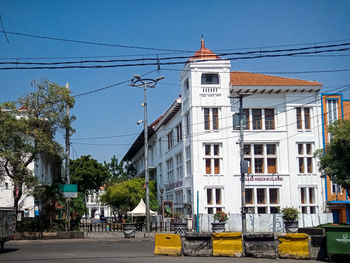 Buildings against sky in city