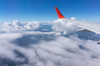 Aerial view of cloudscape against sky