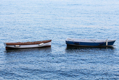 Boats in sea