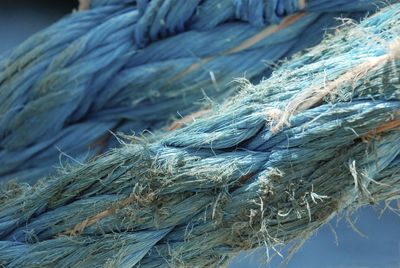 Large frayed ship rope