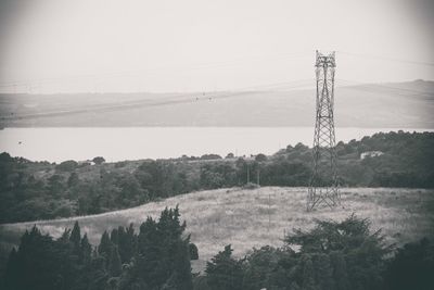 Scenic view of landscape against clear sky