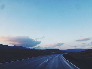 Road passing through mountains