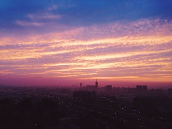 Cityscape at sunset