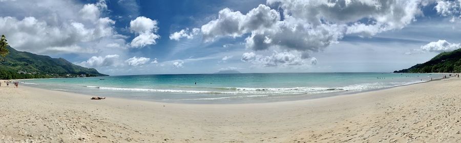 Panoramic view of sea against sky