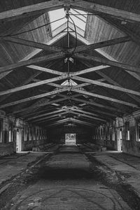 Interior of abandoned building