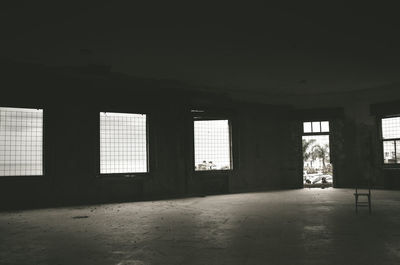 Interior of abandoned building