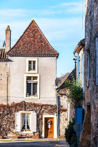 Exterior of old building against sky