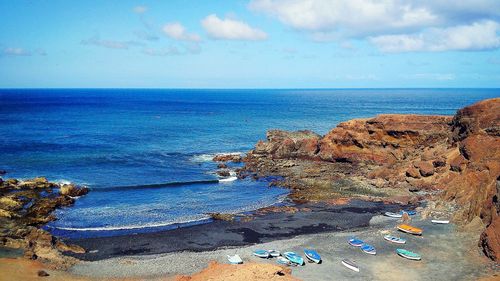 Scenic view of sea against sky