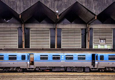 Train at railroad station