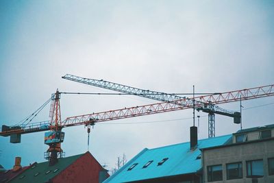 Low angle view of crane