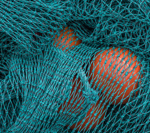 Full frame shot of fishing net