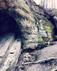 Rock formations on mountain