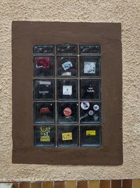 Close-up of window on wall