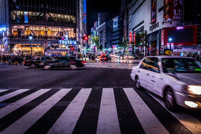 City street at night