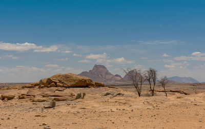 View from the little spitzkoppe to the spitzkoppe, namibia