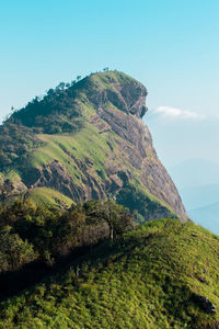 Scenic view of land against sky