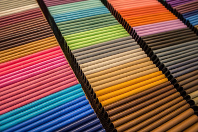 Full frame shot of colorful fabric for sale