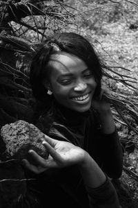 Portrait of a smiling young woman