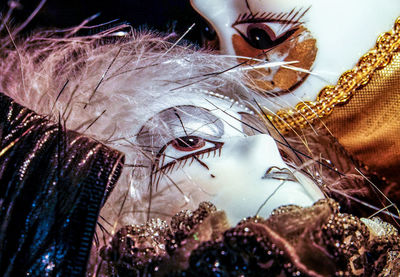 Close-up of person in water