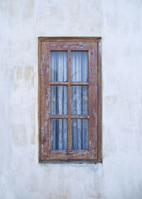 Close-up of window of house