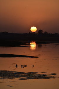 Scenic view of sunset