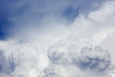 Low angle view of cloudy sky