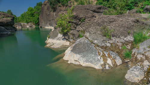 Scenic view of lake