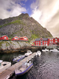 Boats in sea