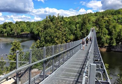 Footbridge over river
