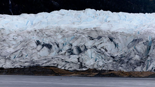 Scenic view of glaciers