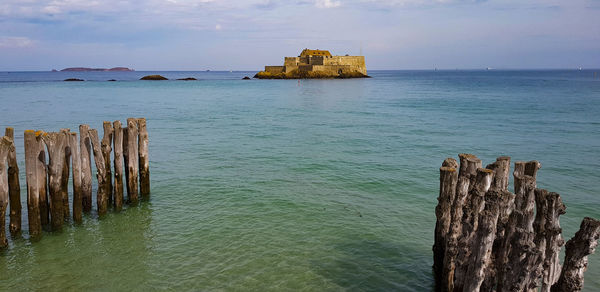 Scenic view of sea against sky