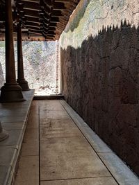 Interior of abandoned building